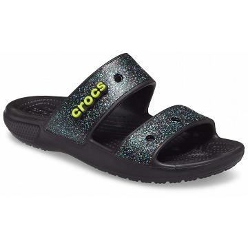 Crocs Classic Glitter Szandál Férfi Narancssárga | HU 1246BEXC